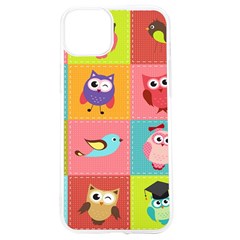 Owls Pattern, Abstract, Art, Desenho Iphone 15 Tpu Uv Print Case