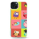 Owls Pattern, Abstract, Art, Desenho iPhone 15 TPU UV Print Case Front