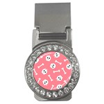 Halloween Pattern With Sculles And Bones 20240926 160927 0000 Money Clips (CZ)  Front