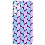 Purple Blue Pattern Samsung Galaxy S24 Plus 6.7 Inch Black TPU UV Case Front