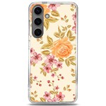 Peony Flower Pattern Background Samsung Galaxy S24 6.2 Inch TPU UV Case Front