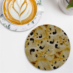 Doge , Memes Uv Print Round Tile Coaster
