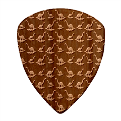 Green Neon Dinos Wood Guitar Pick (set Of 10)