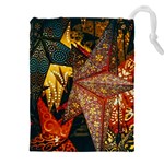 Stars Lanterns Lighting Drawstring Pouch (5XL) Front