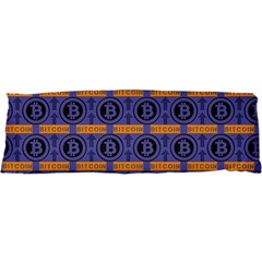 Bitcoin Logo Pattern 21 x63  Body Pillow Case Dakimakura (two Sides)