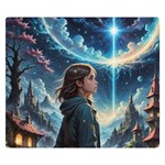 Enchanting Fantasy Night Sky Scene Premium Plush Fleece Blanket (Small) 50 x40  Blanket Front