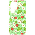 Strawberries Pattern Seamless Samsung Galaxy S24 Ultra 6.9 Inch Black TPU UV Case Front