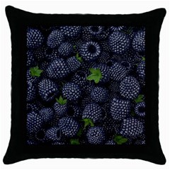 Blackberry Fruit, Fruit Throw Pillow Case (black)