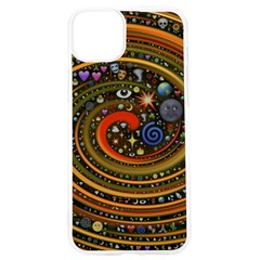 Swirl Vortex Emoji Cyclone Motion Art Iphone 15 Pro Tpu Uv Print Case