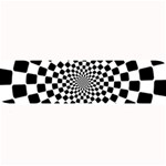Geomtric Pattern Illusion Shapes Large Bar Mat 32 x8.5  Bar Mat