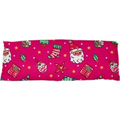 Cute Pink Christmas Pattern 17 x47  Body Pillow Case Dakimakura (two Sides)