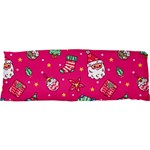 cute pink christmas pattern 17 x47  Body Pillow Case Dakimakura (Two Sides) Back