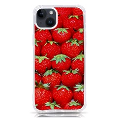 Strawberry Texture, Macro, Ripe Strawberry Iphone 14 Plus Tpu Uv Print Case