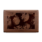 Strawberry, Berries, Fresh, Red Wood Oval USB Flash Drive Box