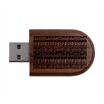 Christmas Knit Digital Wood Oval USB Flash Drive USB