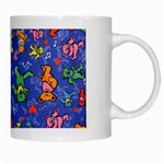 Grateful Dead Dancing Bears Pattern White Mug Right