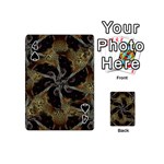 Abstract Ornate Organic Texture Design Print Playing Cards 54 Designs (Mini) Front - Spade4