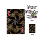 Abstract Ornate Organic Texture Design Print Playing Cards 54 Designs (Mini) Front - Diamond8