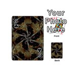 Abstract Ornate Organic Texture Design Print Playing Cards 54 Designs (Mini) Front - Club9