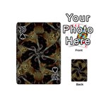 Abstract Ornate Organic Texture Design Print Playing Cards 54 Designs (Mini) Front - Spade10