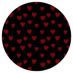 Small Cute Hearts  Round Trivet