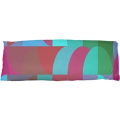 Geometric Ocean Purple Blue Pink 17 x47  Body Pillow Case Dakimakura (two Sides)
