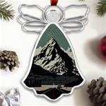Mountains Metal Loving Angel Silver  Front