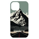 Mountains iPhone 15 Black UV Print PC Hardshell Case Front