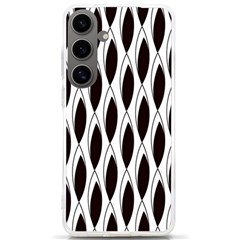 Black Minimalist Leaves Samsung Galaxy S24 Ultra 6 9 Inch Tpu Uv Case