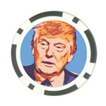Orange Donald Trump Poker Chip Card Guard (10 pack) Front
