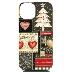 Christmas Reindeer Iphone 14 Black Uv Print Pc Hardshell Case