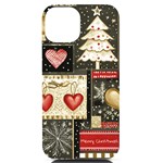 Christmas Reindeer iPhone 14 Black UV Print PC Hardshell Case Front
