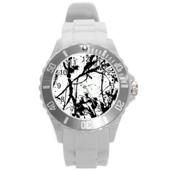 Inksplats Round Plastic Sport Watch (l)