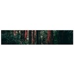 Forest Jungle Trees Tropics Small Premium Plush Fleece Scarf Front