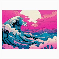Waves Mountains Sky Large Glasses Cloth (2 Sides)