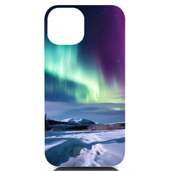 Northern Lights Aurora Night Nature Iphone 14 Black Uv Print Pc Hardshell Case