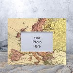Retro Old Vintage Map Of Europe White Tabletop Photo Frame 4 x6  Front