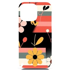  Minimalist Pattern With Simple Lines,flower And Shapes, Creating A Clean And Modern Iphone 14 Pro Max Black Uv Print Pc Hardshell Case