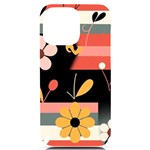  Minimalist Pattern With Simple Lines,flower And Shapes, Creating A Clean And Modern iPhone 14 Pro Max Black UV Print PC Hardshell Case Front
