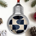 A Minimalist Pattern With Simple Lines And Shapes, Creating A Clean And Modern Aesthetic 04 Metal Light Bulb Shape Ornament Front