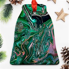 Malachite  Bell Ornament (two Sides)