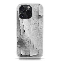 Wall With Cracked White Paint Texture Iphone 15 Pro Tpu Uv Print Case