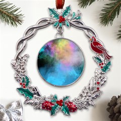 Smokescreen Metal X mas Wreath Holly Leaf Ornament