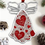 Be My Valentine Metal Loving Angel Silver  Front
