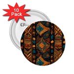 Tribal Chic 2.25  Buttons (10 pack)  Front
