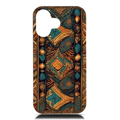 Tribal Chic Iphone 16 Black Uv Print Pc Hardshell Case