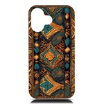 Tribal Chic iPhone 16 Black UV Print PC Hardshell Case Front