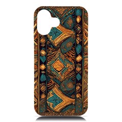 Tribal Chic Iphone 16 Plus Black Uv Print Pc Hardshell Case