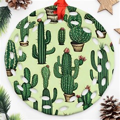 Cactus  Ornament (round Filigree)