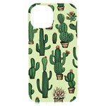 Cactus  iPhone 15 Plus Black UV Print PC Hardshell Case Front